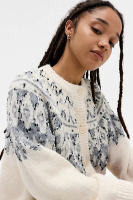 Kimchi Blue Confetti Fairisle Cardigan | Urban Outfitters UK