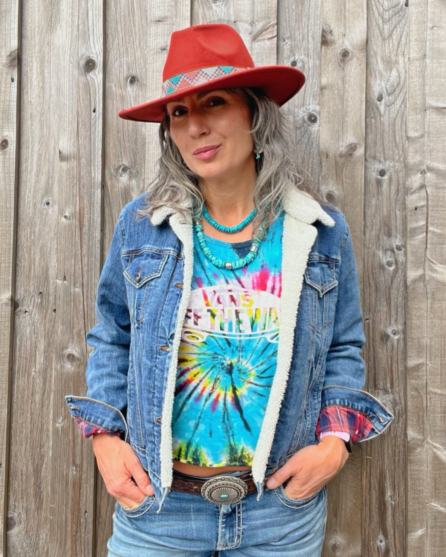 This look happened by accident from pieces I’ve had lying around for a while, and you just can’t go wrong by adding a splash of color! Fedora from HFmercantile.com

#LTKstyletip #LTKmidsize #LTKover40