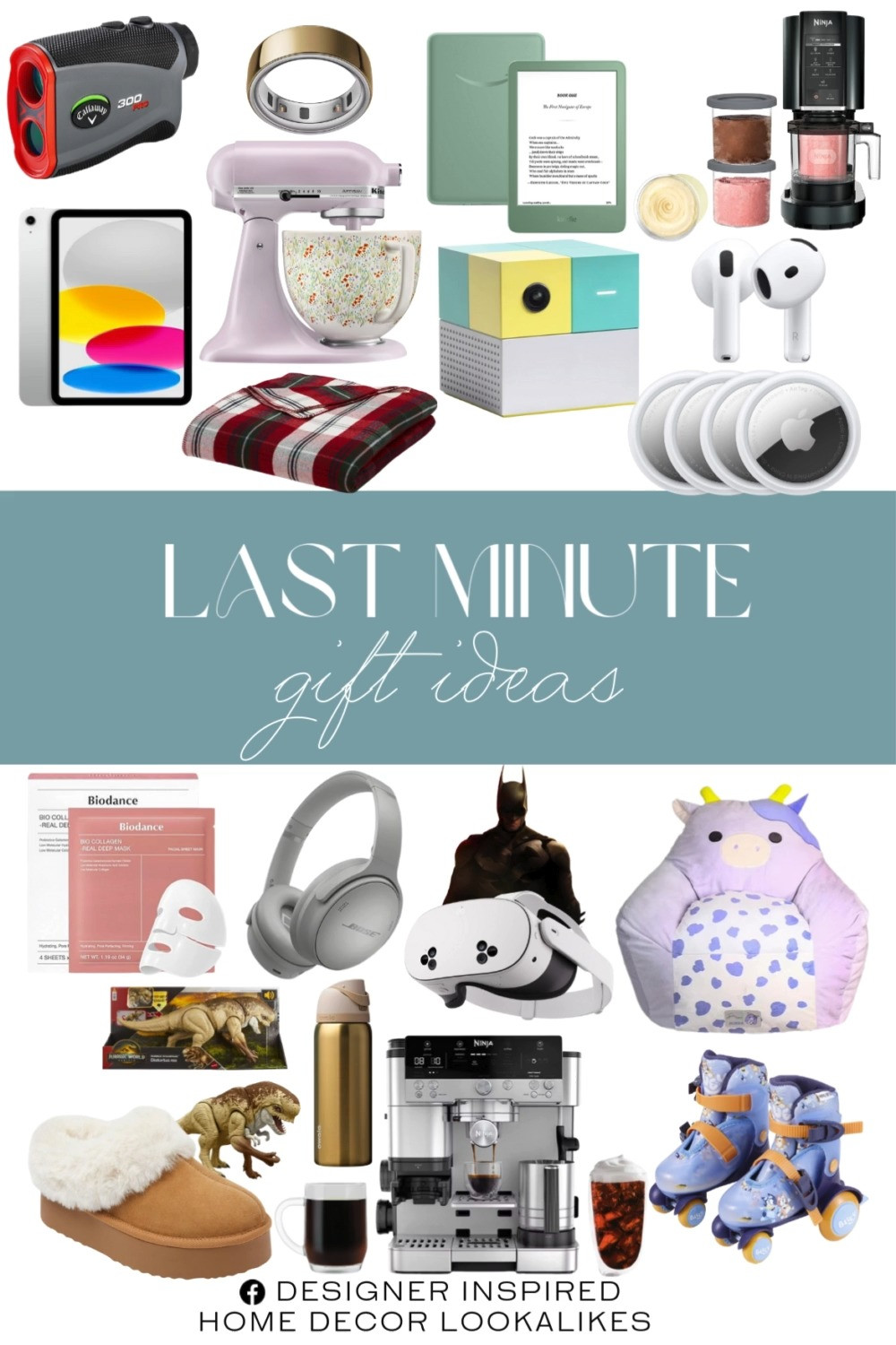 Last-Minute Christmas Gifts. Holiday Gift Ideas. Last-Minute Holiday Gift Ideas. Christmas Gifts in a Hurry. Best Christmas Gift Ideas. Thoughtful Christmas Gift Ideas. Affordable Christmas Gift Ideas. Last-Minute Christmas Gift Ideas for Everyone. 

Home more affordable option find copy cat similar look for less budget friendly affordable cheap cheaper beautiful pretty. Clearance sale coupon code discount code promo code luxury lookalike look a like Inspo inspiration inspired by idea ideas Love like these? I share multiple every day in my FB group.
#lastminutegifts #christmasgiftideas #giftideas #lastminutechristmas #holidaygiftideas #festivegifting #giftguide2025 #giftinspo 

 #LTKGiftGuide #LTKHoliday #LTKSeasonal