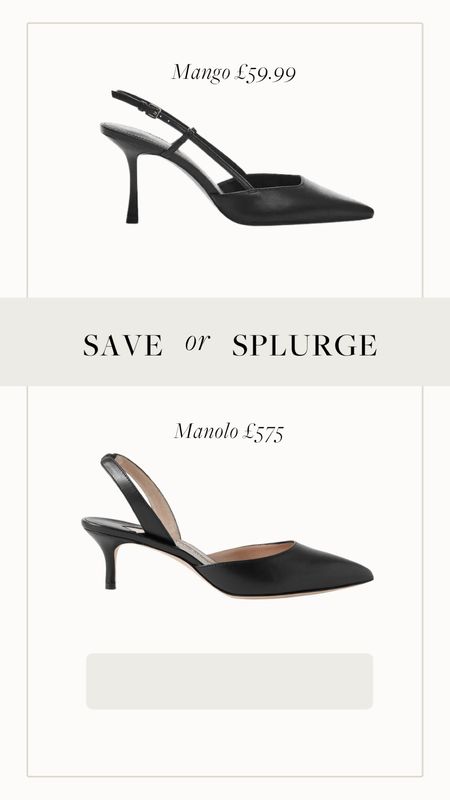 Save or splurge? 



Black sling back heel 

#LTKstyletip #LTKworkwear #LTKunder100