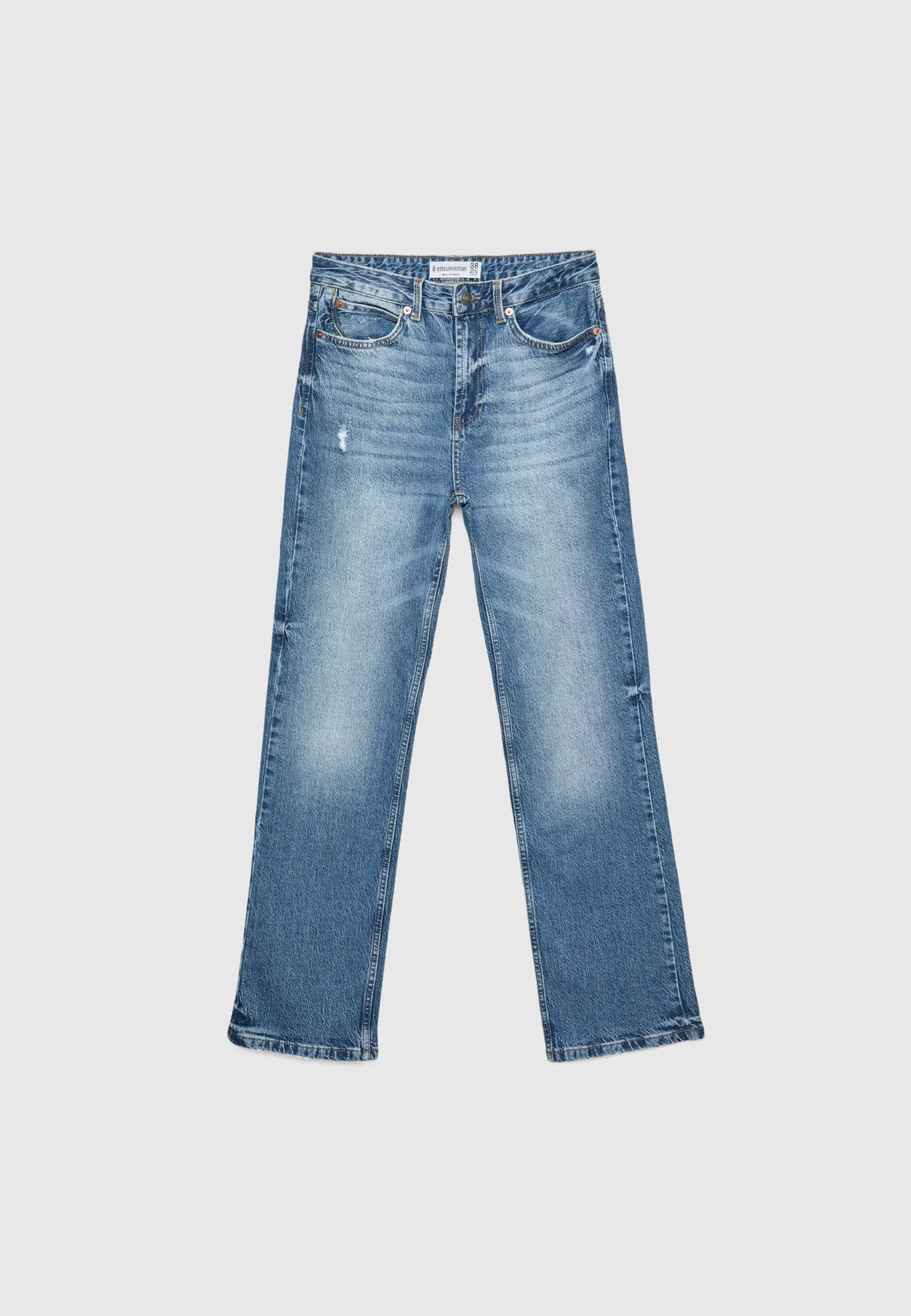 D98 Straight-Fit-Jeans - Mode für Damen | Stradivarius Deutschland | Stradivarius DE