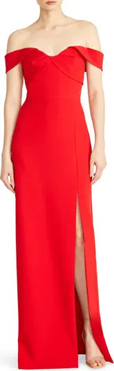 ML Monique Lhuillier Vivian Off the Shoulder Sheath Gown | Nordstrom | Nordstrom