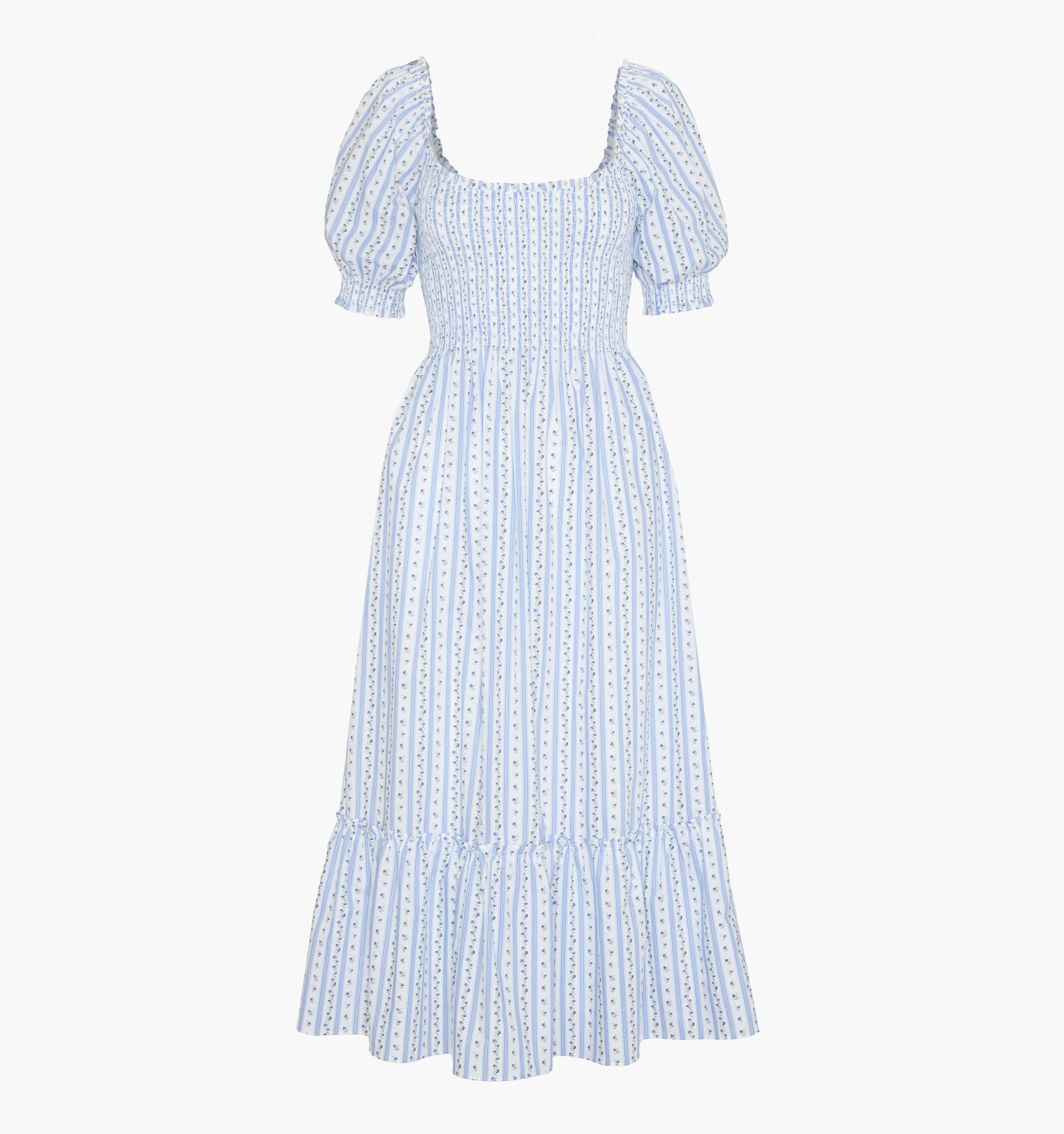 The Louisa Nap Dress | Blue Petal Stripe / XS | ® | Hill House Home | Hill House Home US