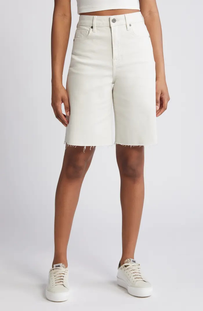 High Waist Bermuda Denim Shorts | Nordstrom