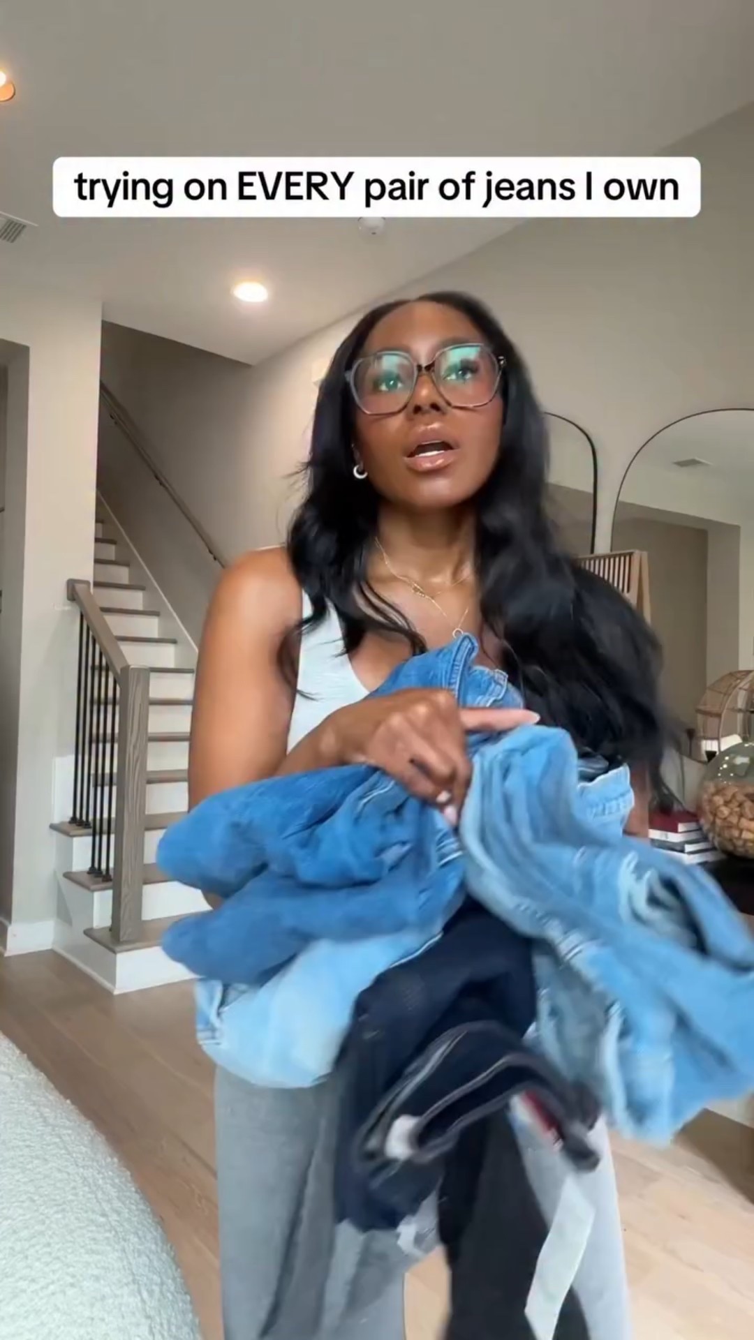 29 pair of jeans later and I still don’t wanna part with most of them.👖• But at least when I try them all on at once I can recognize where I’m overbuying (Abercrombie skinny jeans 🫣) and where I can double down because it looks good (bootcut/flare) • Lots of older styles, but linking what I find on my ShopMy/LTK!

Brands Included:

@abercrombie @mother @stevemadden @favorite.daughter @amazonfashion @express @citizensofhumanity @agolde @muglerofficial @zara @gap @shopsamarialeah @paigedenim @shopredone @askkny 

#denim #jeanshaul #tryonhaul #tryonwithme #ootdjeans