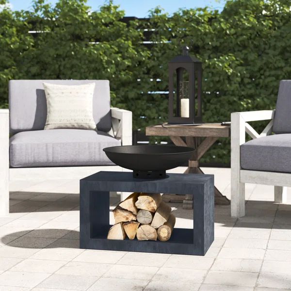 Windham 20.1'' H x 25.25'' W Magnesium Oxide Wood Burning Outdoor Fire Pit | Wayfair North America