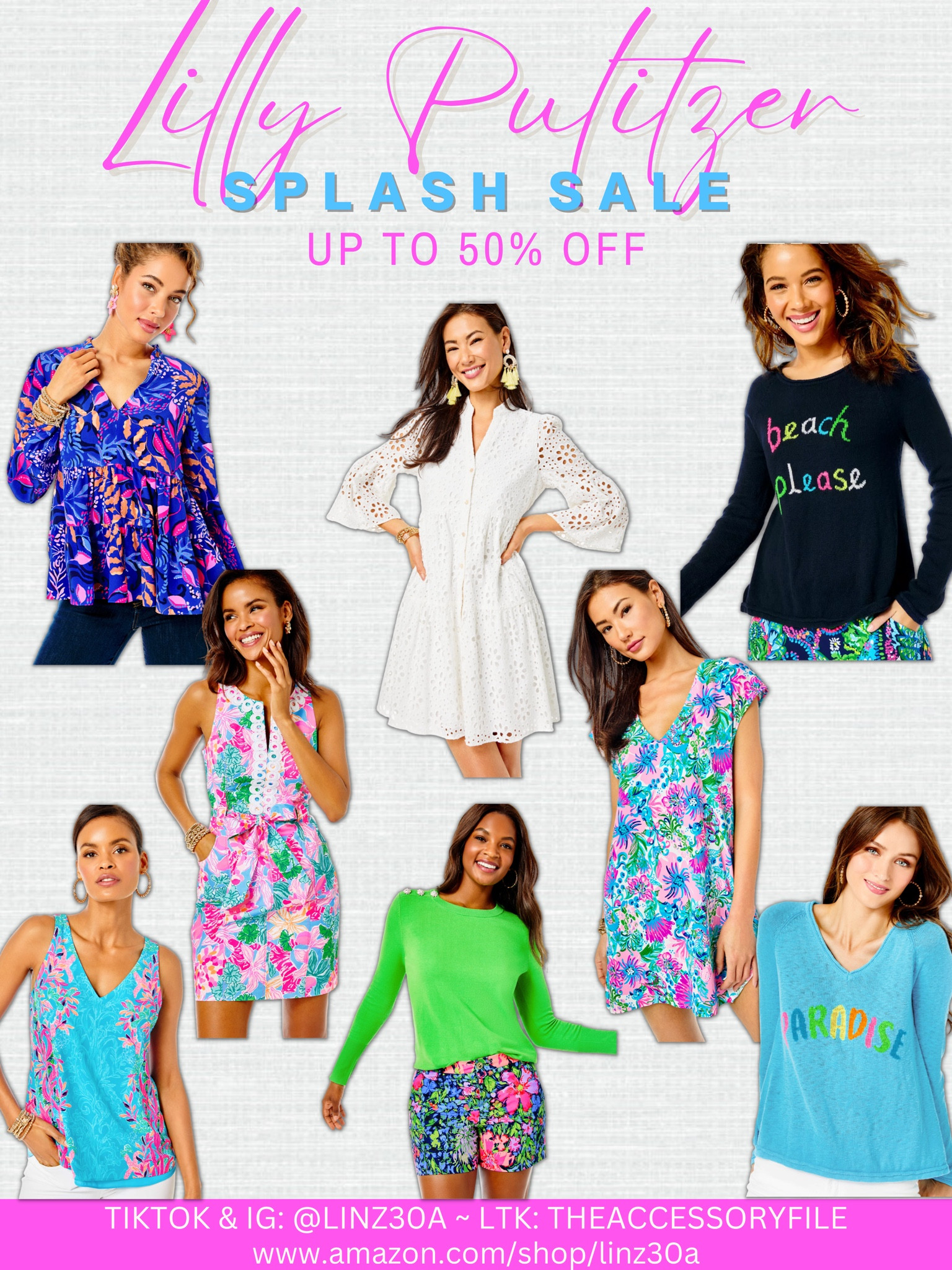 Lilly Pulitzer Splash Sale - up to 50% off 

Lightweight sweaters, casual outfits, beach vacation outfits, tank tops, summer looks, summer style, shift dress, dressy casual Summer outfits, spring looks, spring style, spring fashion, summer outfits, summer looks,  summer style, summer fashion, affordable fashion, affordable style Walmart fashion Walmart finds #vacationdresses #resortdresses #resortwear #resortfashion #LTKseasonal #rustichomedecor #liketkit #highheels #Itkhome #Itkgifts #springtops #summertops #Itksalealert #LTKRefresh #fedorahats #bodycondresses #sweaterdresses #bodysuits #miniskirts #midiskirts #longskirts #minidresses #mididresses #shortskirts #shortdresses #maxiskirts #maxidresses #watches #camis #croppedcamis #croppedtops #highwaistedshorts #highwaistedskirts #momjeans #momshorts #capris #overalls #overallshorts #distressesshorts #distressedjeans #whiteshorts #contemporary #leggings #blackleggings #bralettes #lacebralettes #clutches #competition #beachbag #totebag #luggage #carryon #blazers #airpodcase #iphonecase #shacket #jacket #sale #workwear #ootd #bohochic #bohodecor #bohofashion #bohemian #contemporarystyle #modern #bohohome #modernhome #homedecor #nordstrom #bestofbeauty #beautymusthaves #beautyfavorites #hairaccessories #fragrance #candles #perfume #jewelry #earrings #studearrings #hoopearrings #simplestyle #aestheticstyle #luxurystyle #strawbags #strawhats #kitchenfinds #amazonfavorites #aesthetics #blushpink #goldjewelry #stackingrings #toryburch #comfystyle #easyfashion #vacationstyle #goldrings #lipliner #lipplumper #lipstick #lipgloss #makeup #blazers # LTKU #StyleYouCanTrust #giftguide #LTKSale #backtowork #LTKGiftGuide #amazonfashion #traveloutfit #familyphotos #trendyfashion #holidayfavorites #LTKseasonal #boots
#gifts #aestheticstyle #comfystyle #cozystyle
#LTKcyberweek # LTKCon #throwblankets #throwpillows #ootd #LTKcyberweek
#earrings #studearrings #hoopearrings #simplestyle #aestheticstyle #designerdupes #luxurystyle #strawbags #strawhats #kitchenfinds #amazonfavorites #bohodecor #aesthetics 

#LTKunder100 #LTKsalealert #LTKSeasonal