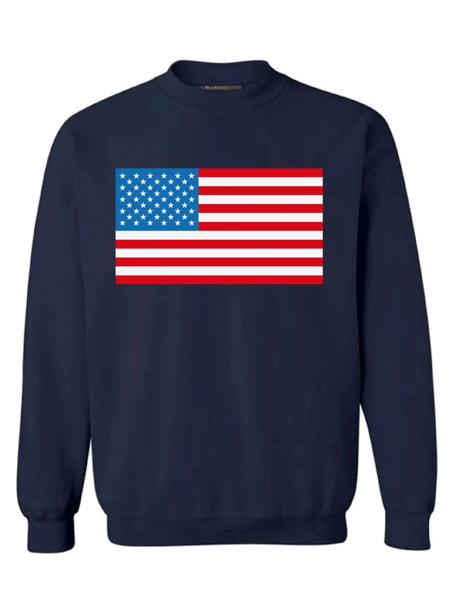 Awkward Styles Unisex American Flag Graphic Sweatshirt Tops USA Flag Patriotic | Walmart (US)