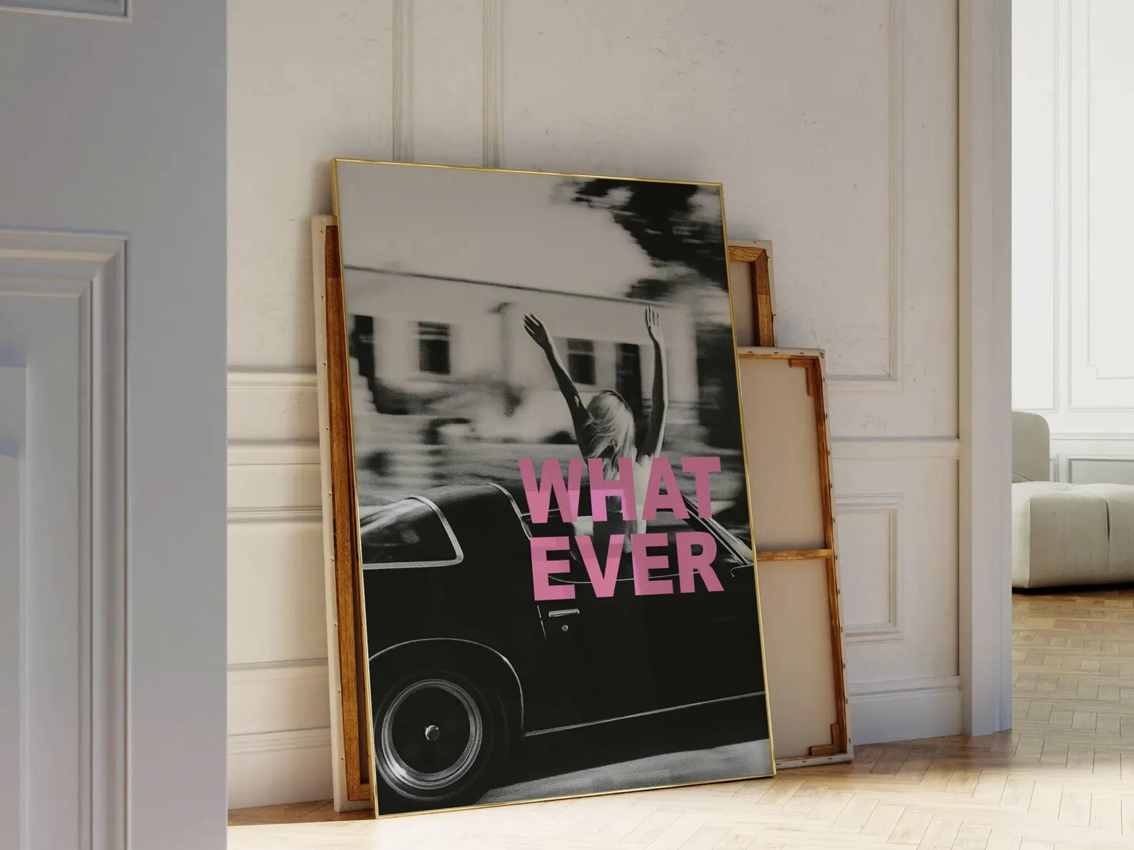 Whatever Poster, Collage Apartment Print, Black and White Y2k Fashion Print, Feminist Trendy Styl... | Etsy (US)