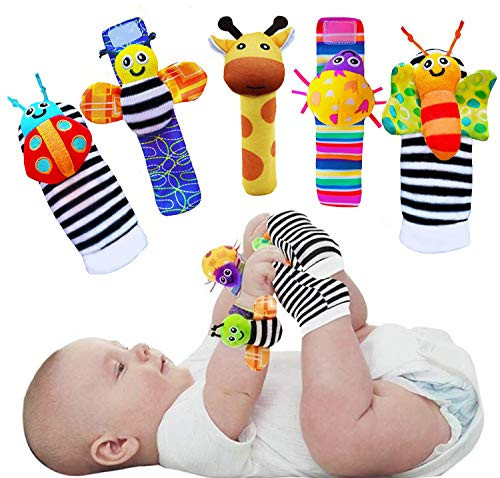 Foot Finders & Wrist Rattles for Infants Developmental Texture Toys for Babies & Infant Toy Socks & Baby Wrist Rattle - Newborn Toys for Baby Girls Boys - Baby Boy Girl Toys 0-3 3-6 6-9 Months | Amazon (UK)