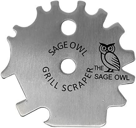 Sage Owl BBQ Grill Scraper Tool - Gadgets for Women - Dishwasher Safe Bristle Free BBQ Grill Brus... | Amazon (US)