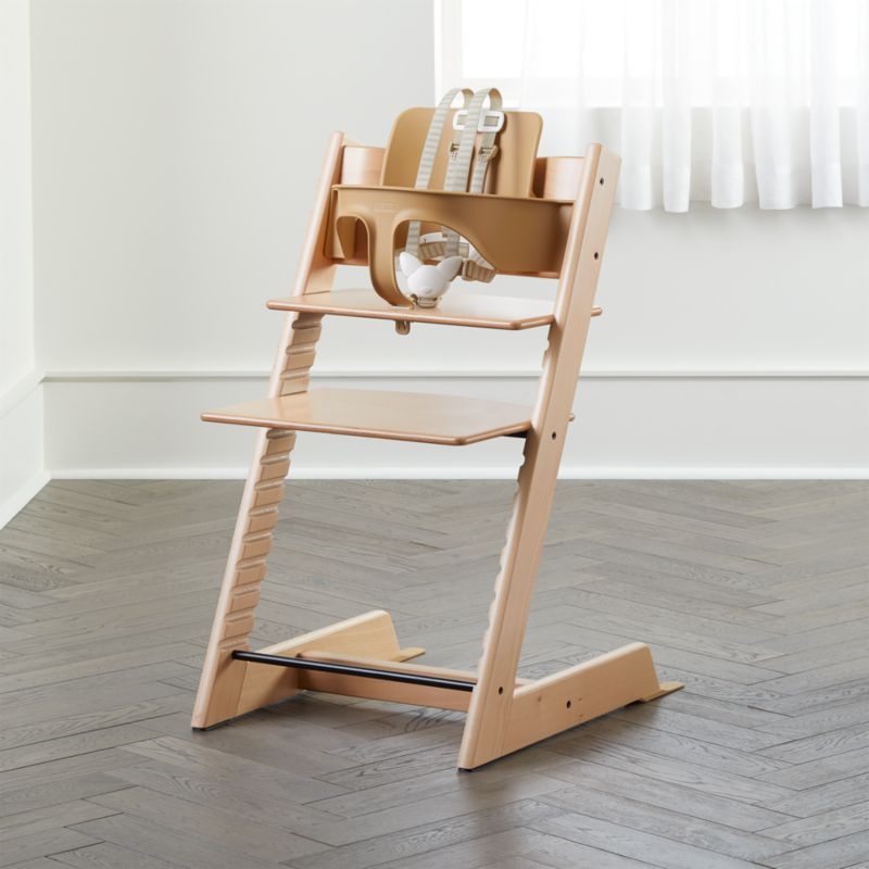 Stokke Tripp Trapp Natural Wood Baby & Toddler High Chair + Reviews | Crate & Kids | Crate & Barrel