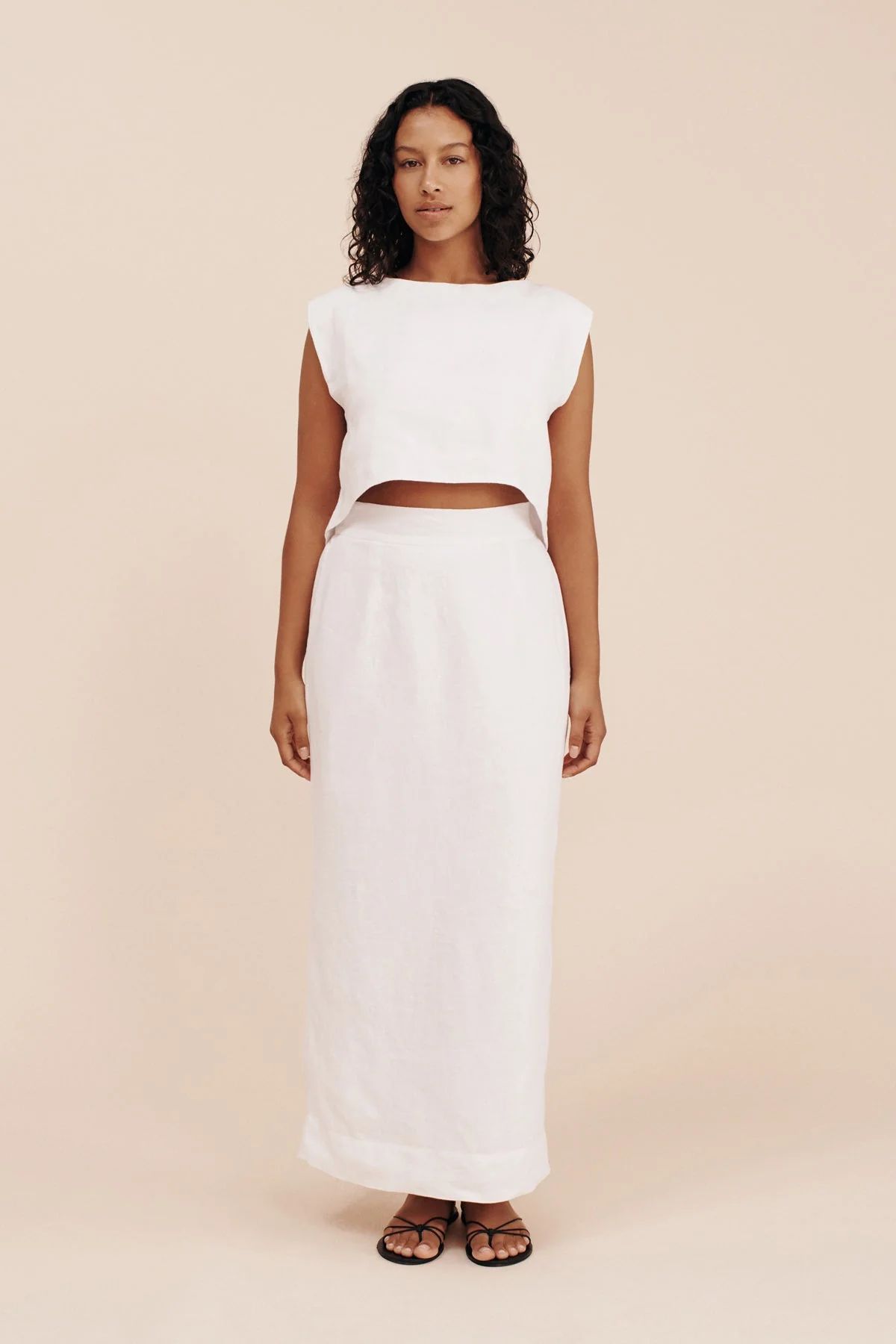 EMMA PENCIL SKIRT - IVORY | POSSE (US)