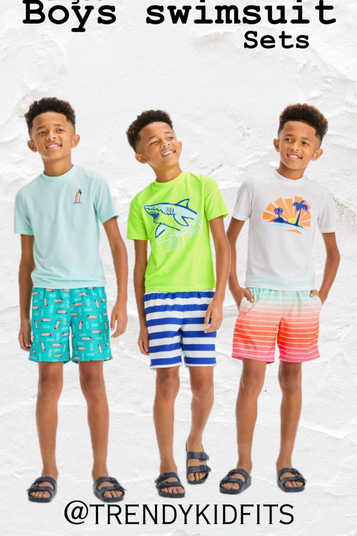 Boys swim set rash guard and swim trunk 

#LTKSpringSale #LTKswim #LTKSeasonal