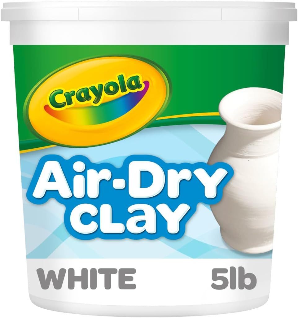 Crayola Air Dry Clay for Kids, Natural White Modeling Clay, 5 Lb Bucket [Amazon Exclusive] | Amazon (US)