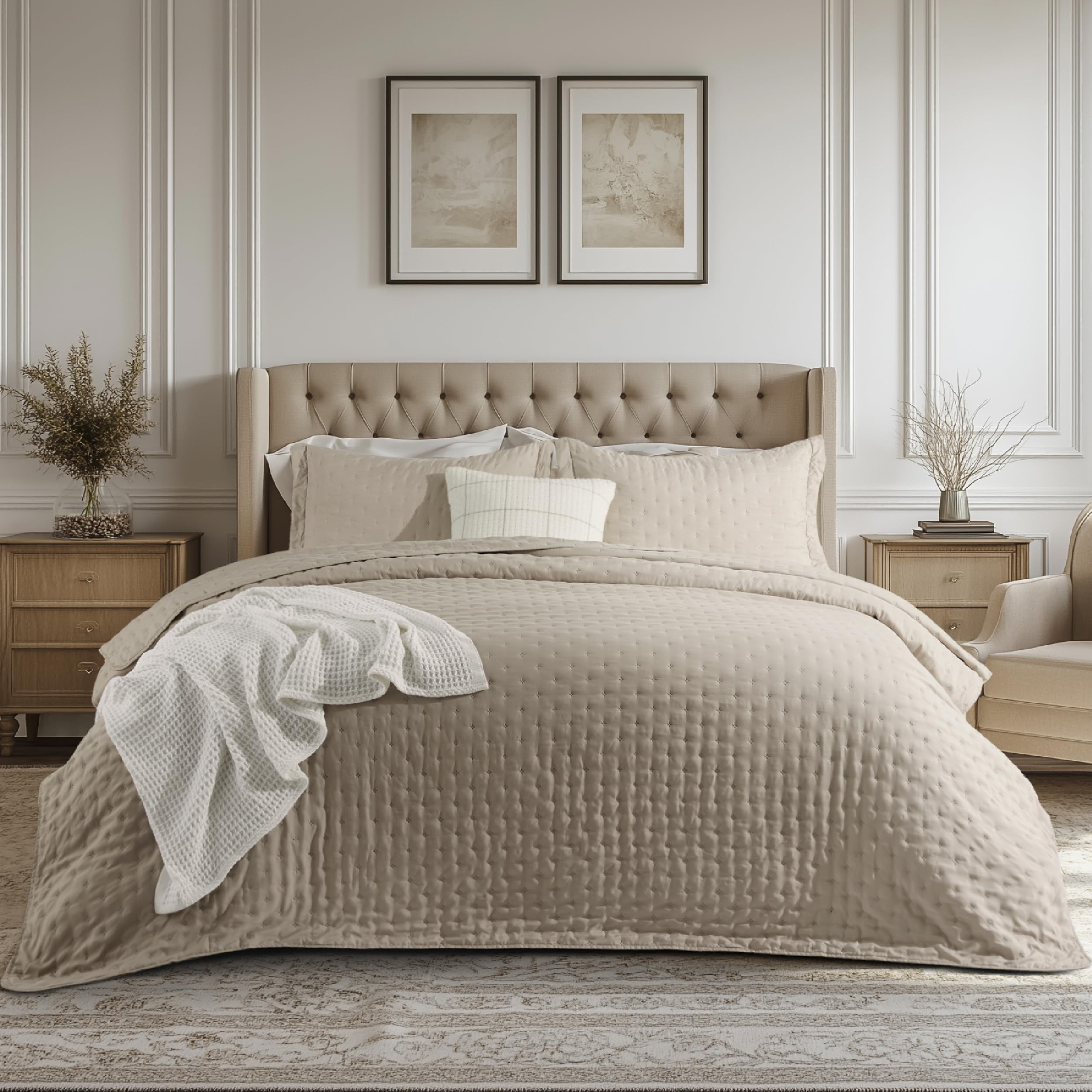 Bedsure Quilts Queen Size - Ultra Soft Queen Quilt Bedding Set for Modern Farmhouse Bedroom Decor... | Amazon (US)