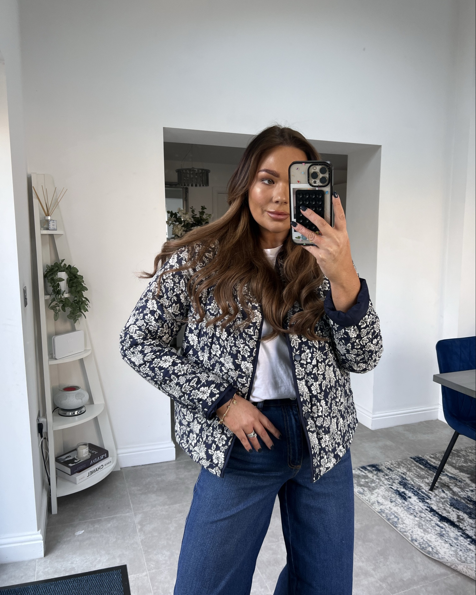 The spring jacket of dreams 🩵🩵🩵 #floraljacket #matalan #floral 

#LTKuk #LTKeurope #LTKmidsize
