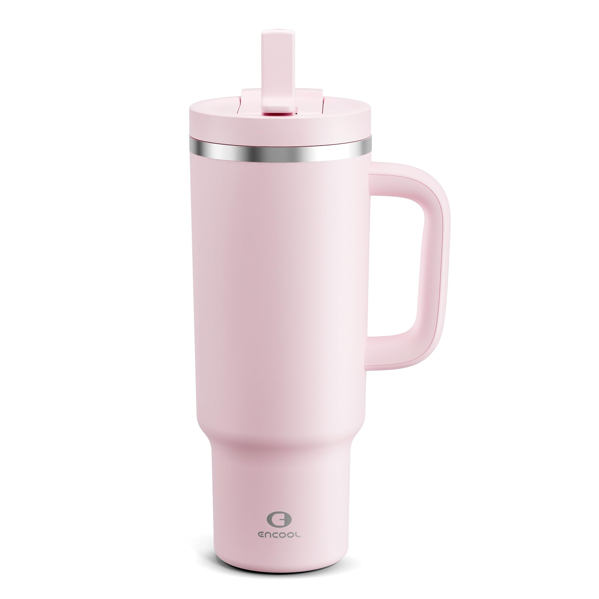 40 oz Tumbler with Handle and Straw: Stainless Steel Insulated Tumbler Keeps Cold for 24 Hours, L... | Amazon (US)