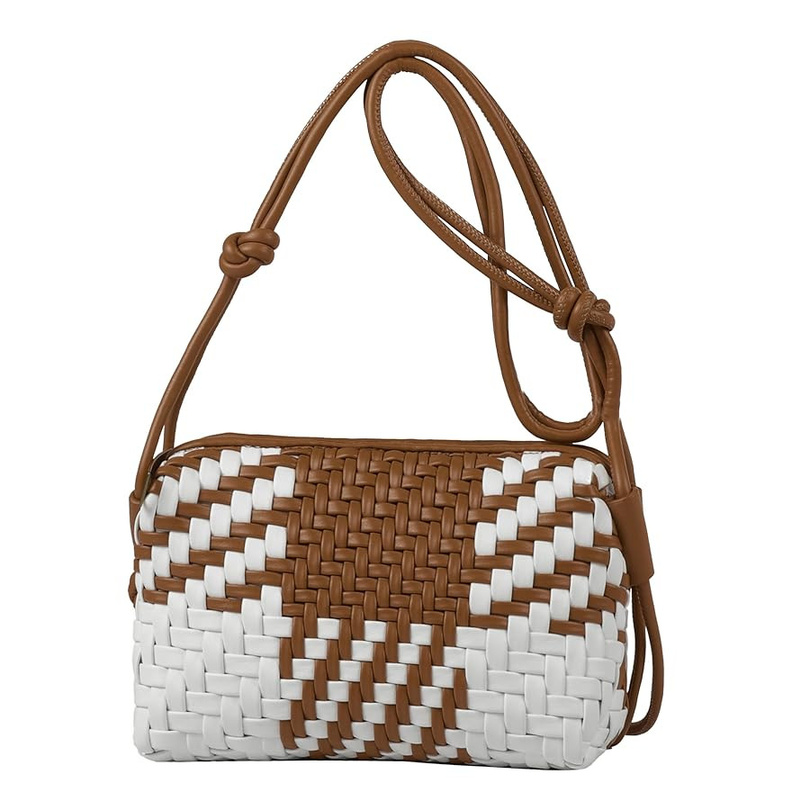 Handwoven Crossbody Bag for Women, Shoulder Purse with Adjustable Strap Lightweight Summer Festiv... | Amazon (US)