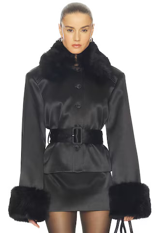 Carmina Romper in Black | Revolve Clothing (Global)