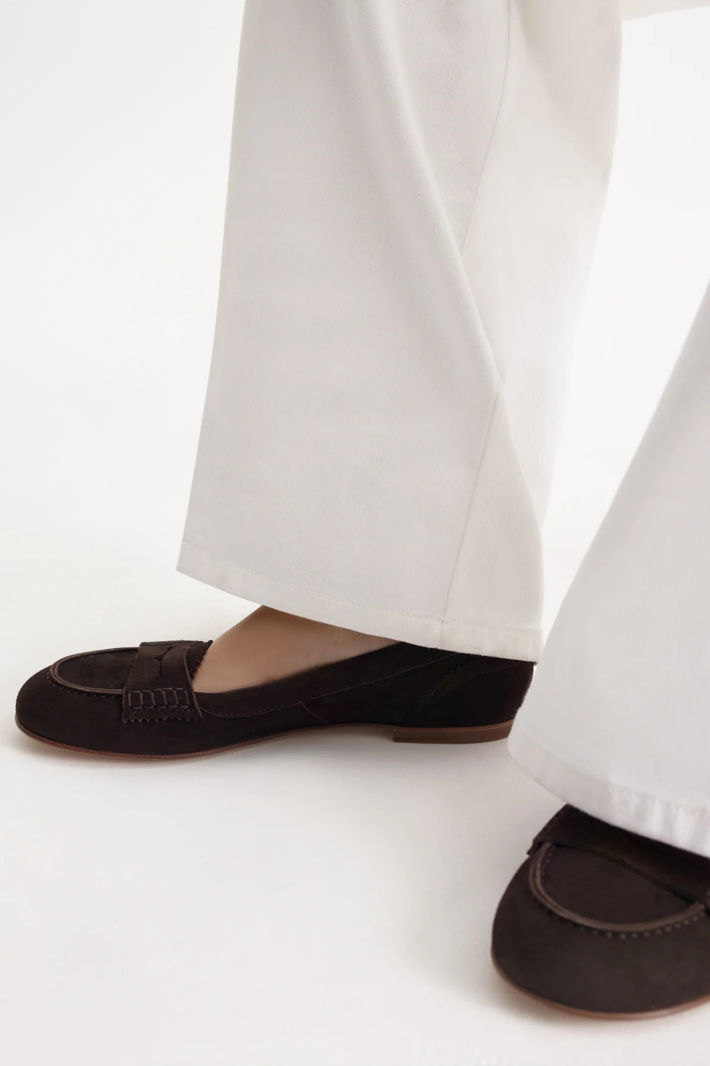 SUEDE BALLET LOAFER - DARK.CHOCOLATE - Scanlan Theodore | Scanlan Theodore AU