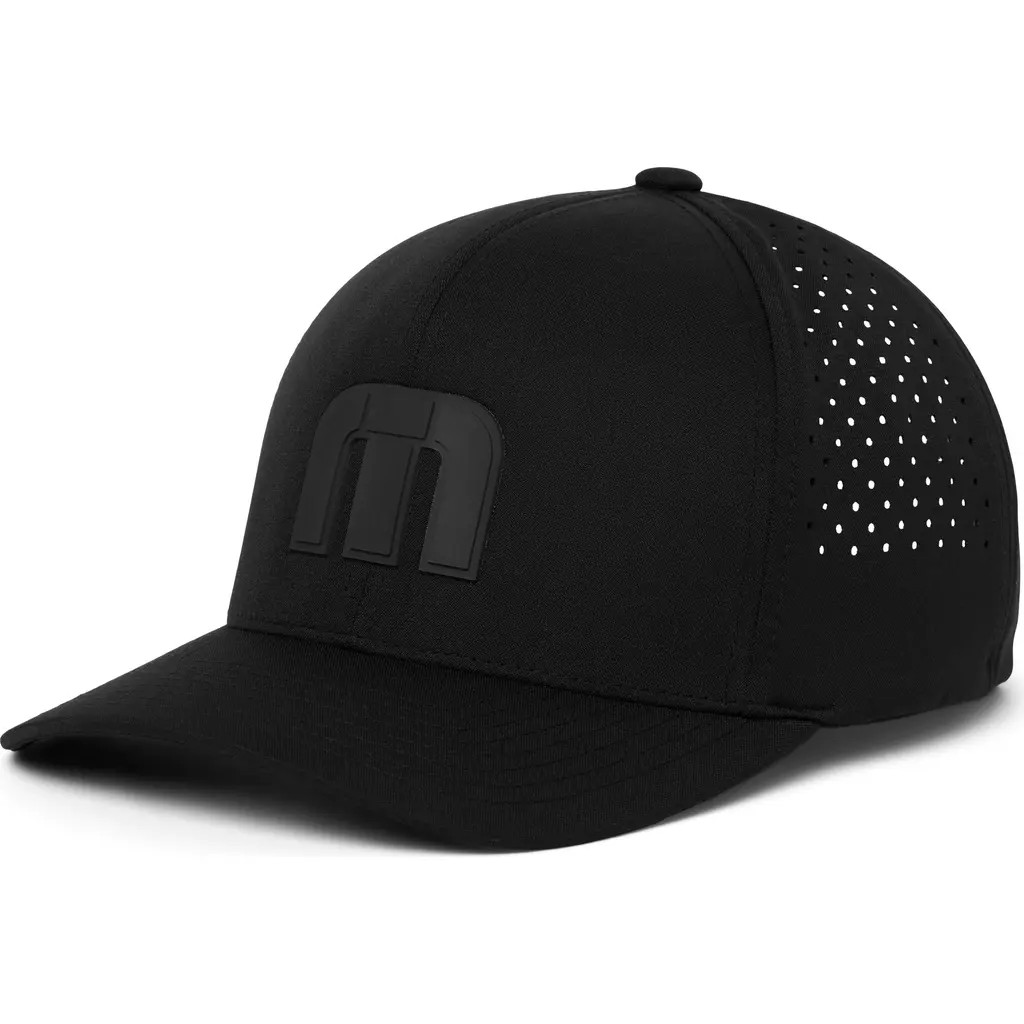 TravisMathew Bahamas Tech Snapback Hat in Black at Nordstrom | Nordstrom