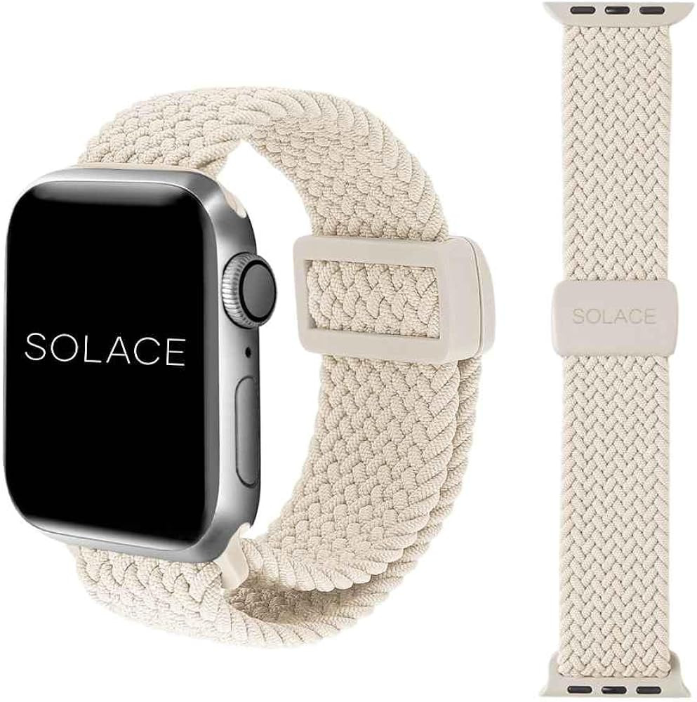 Solace Bands Imperium Adapt Wide Adjustable Nylon Braided Watch Band - Compatible with All Apple ... | Amazon (US)