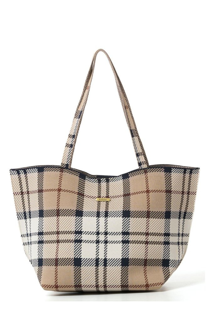 Barbour Layla Tartan Large Tote Bag | Cettire Global