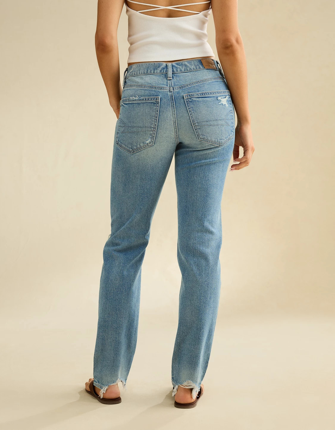 AE High-Waisted Straight Jean | American Eagle Outfitters (US & CA)