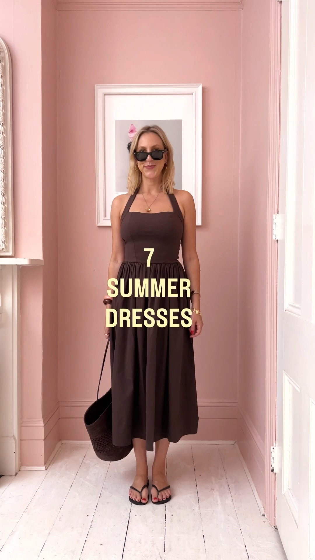 Summer dresses that work for the heatwave.
The pink mini and chocolate midi dress are from Reserved which we can’t link here so ask us for those exact links!

#LTKsummer #LTKuk