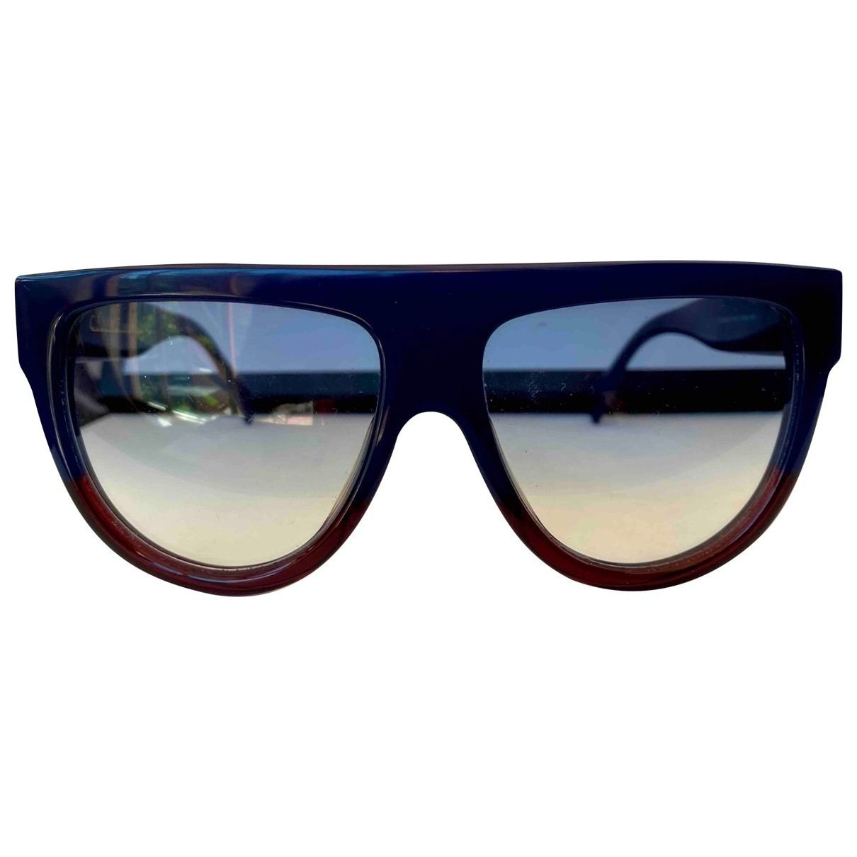 Celine Shadow Navy Plastic Sunglasses | Vestiaire Collective (Global)