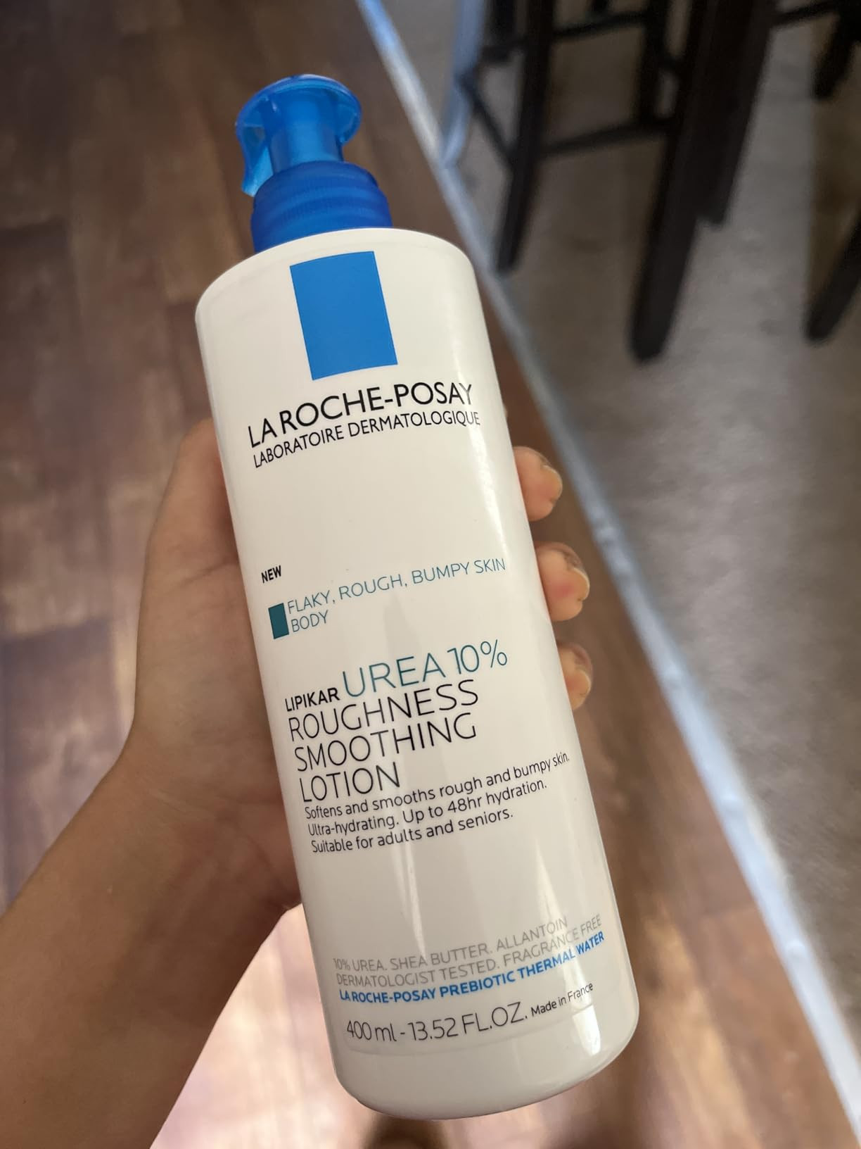 La Roche-Posay Lipikar Urea 10% Roughness Smoothing Lotion, Body Lotion For Dry Skin With 10% Urea + Shea Butter + Allantoin, Rough And Bumpy Skin Lotion, Softens & Smooths Skin With 1 Application | Amazon (US)