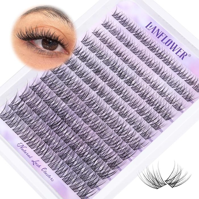 Wispy Lash Clusters Natural Eyelash Clusters C Curved Individual Lashes 10-16mm Cluster Eyelash E... | Amazon (US)