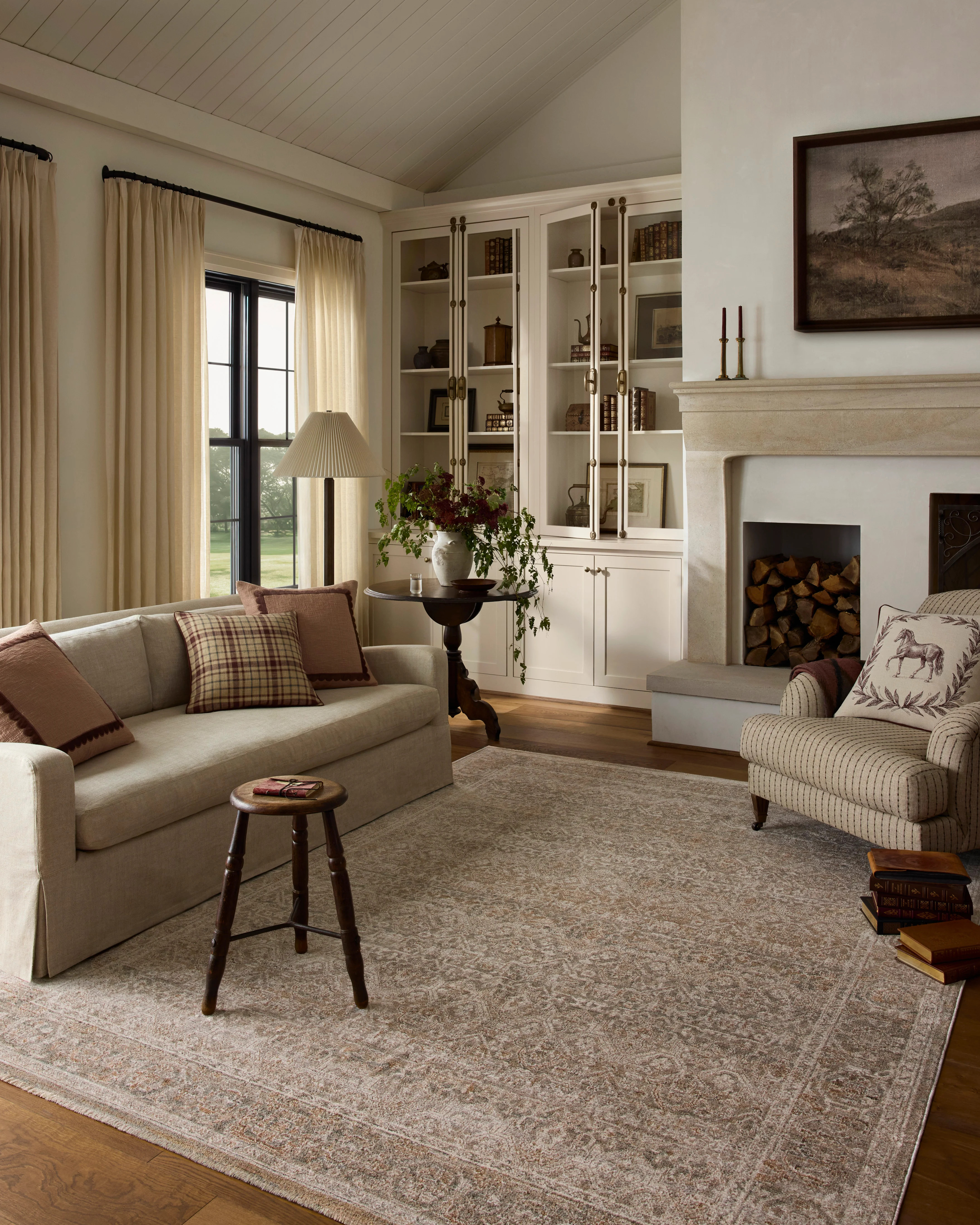 Chris Loves Julia x Loloi-Doris-DRS-06-Mist, Clay | Rugs Direct