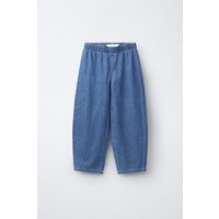 Zara - Flowy Elasticized Barrel Pants - Blue - 9-10 Years (55,1 Inches) - Kids | Zara US