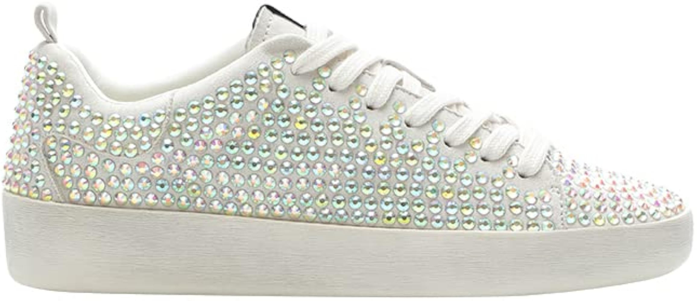 Mi.iM Christi Rubber Sole Lace-up Rhinestone Leather Sneakers | Amazon (US)