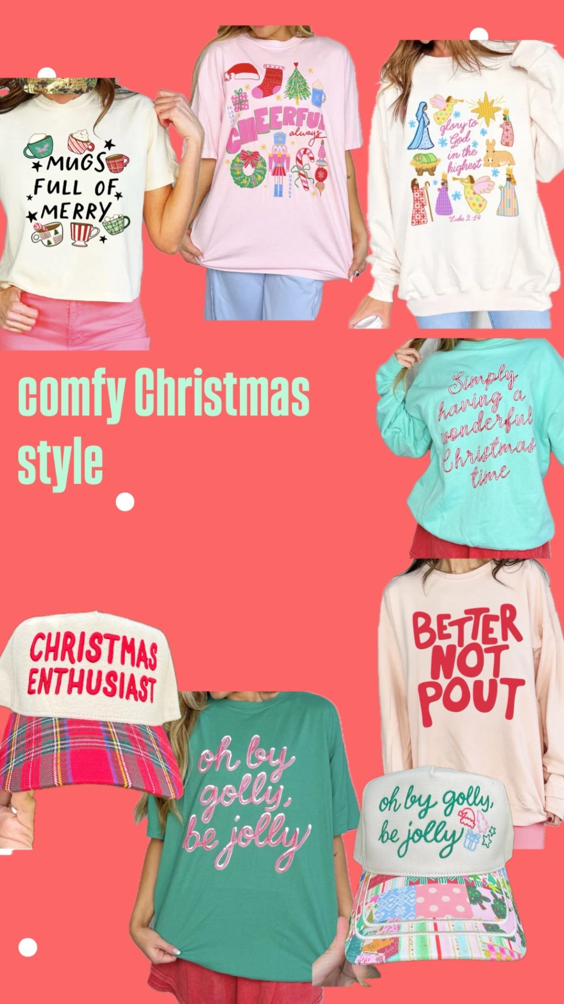 The cutest Christmas graphic tees, sweatshirts, and hats🎄
Comfy Christmas style, Poppy & Pine


#LTKCyberWeek #LTKmomlife #LTKHoliday