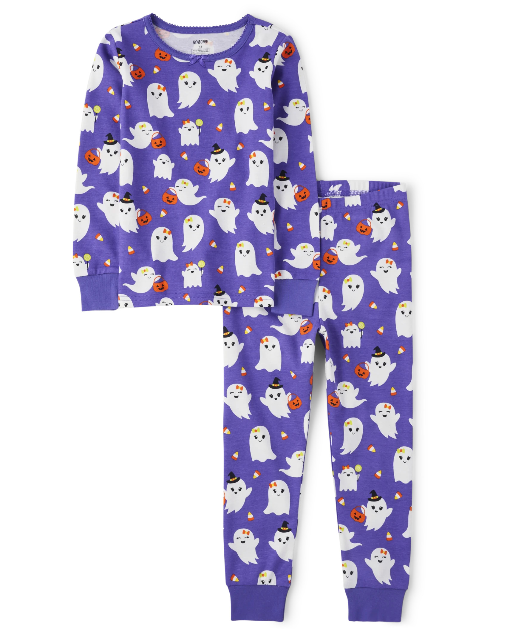 Girls Ghost Snug Fit Cotton Pajamas - Gymmies - multi clr | The Children's Place
