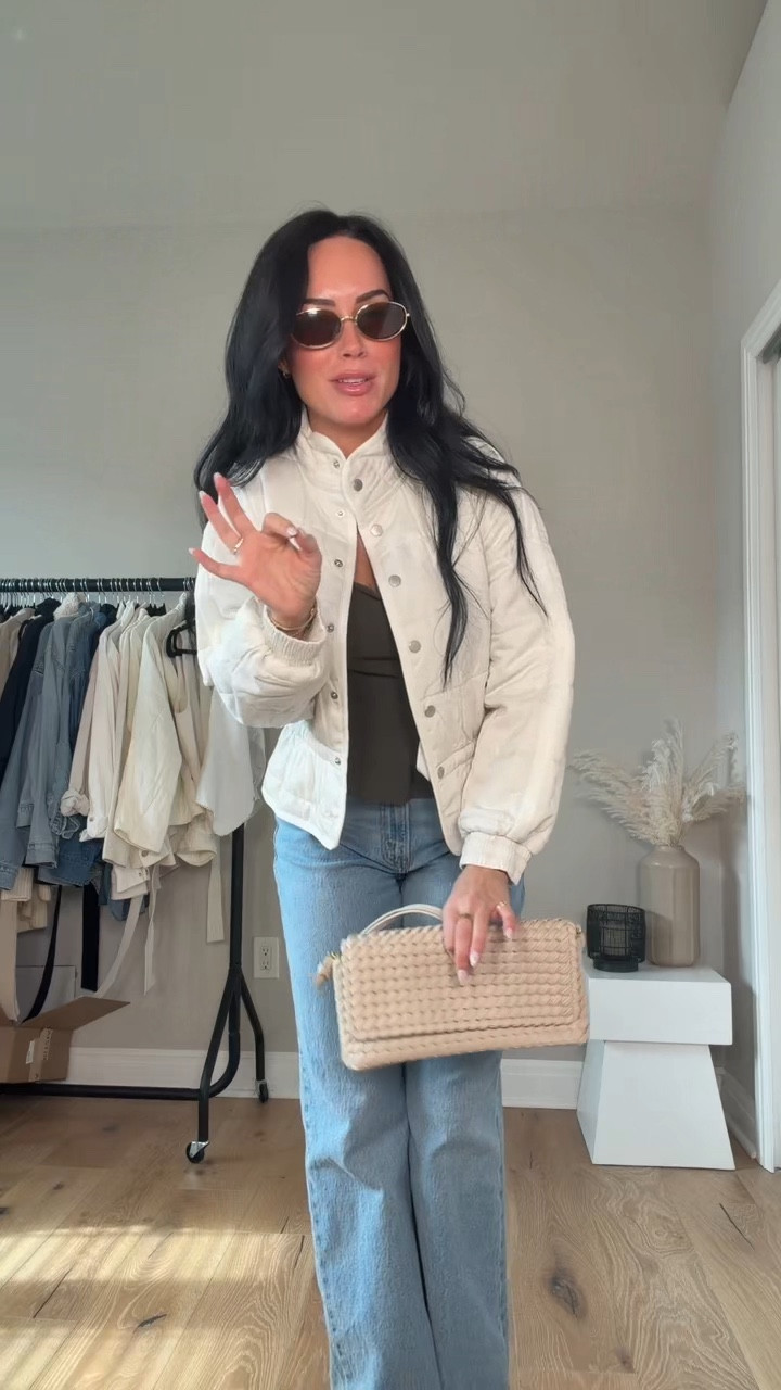 Spring outfit inspo ✨🍃

I will have my outfit 🔗 on my LTK in the outfit inspo section.

My sizing 5’7, 145lbs, 32dd 
I’m wearing a size small jacket, size M top, size 27 curve love jeans 

#LTKgrwm #LTKootd #LTKSpringSale