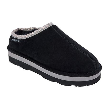 BEARPAW Lucille Water and Stain-Repellent Suede Mule | HSN