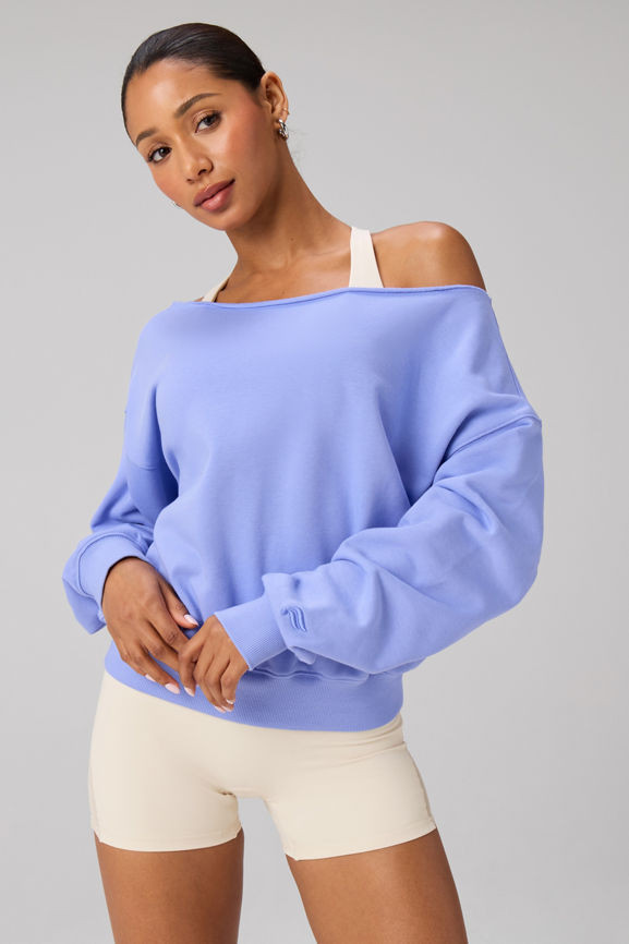 Year Round Terry Off Shoulder Sweatshirt | Fabletics