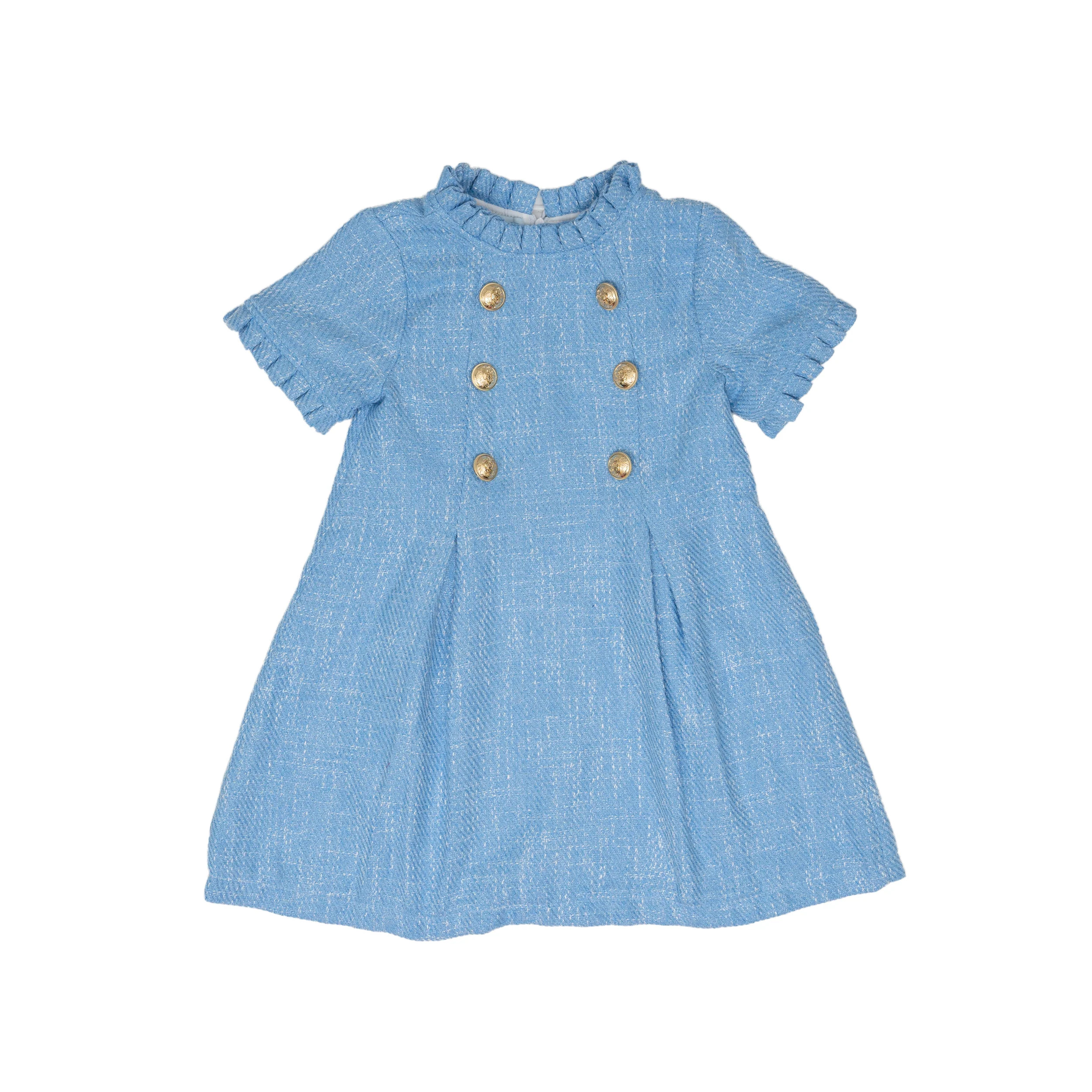 Emerson Bluebird Tweed Dress | The Oaks Apparel Company