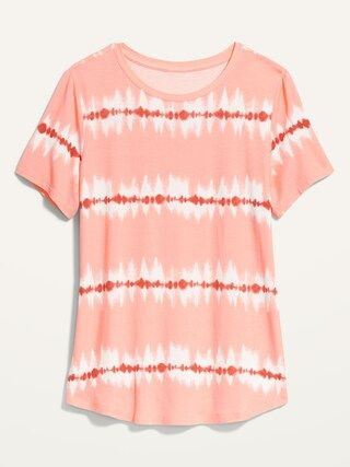 Luxe Tie-Dye Crew-Neck Tee for Women | Old Navy (US)