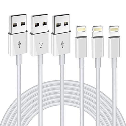 iPhone Charger 3Pack 6FT MFi Certified Lightning Cable Fast Charging Cords Apple Charger Compatib... | Amazon (US)