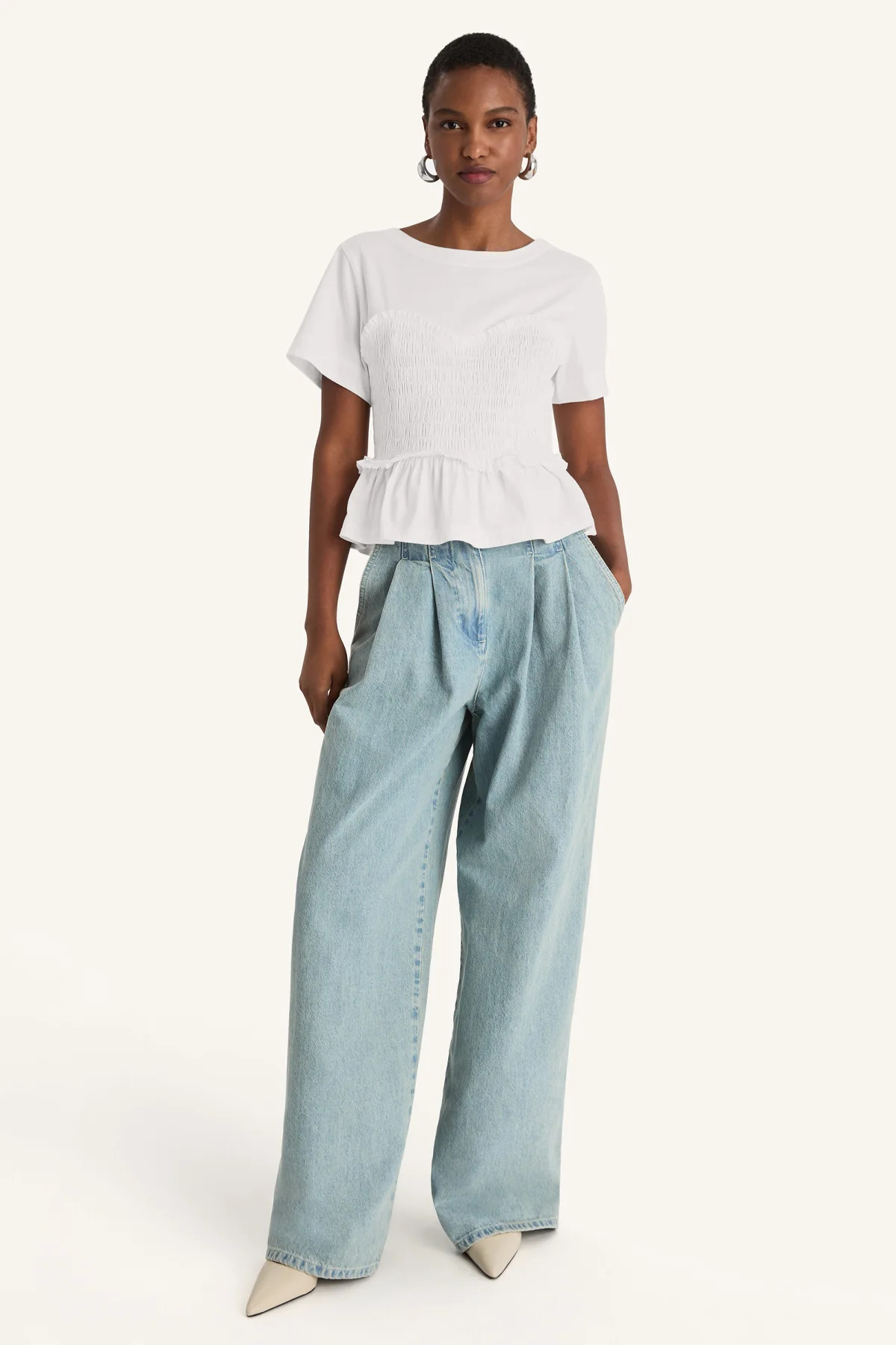 Shel Top in White | Merlette NYC