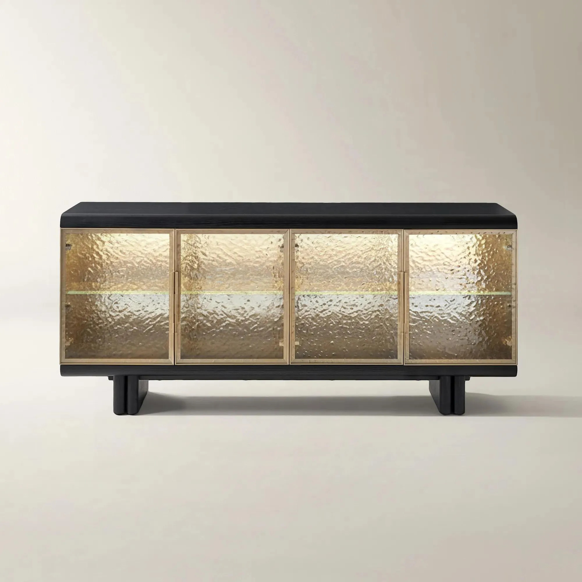 Eleanor Wavy Glass 4-Door Buffet (72") | Z Gallerie