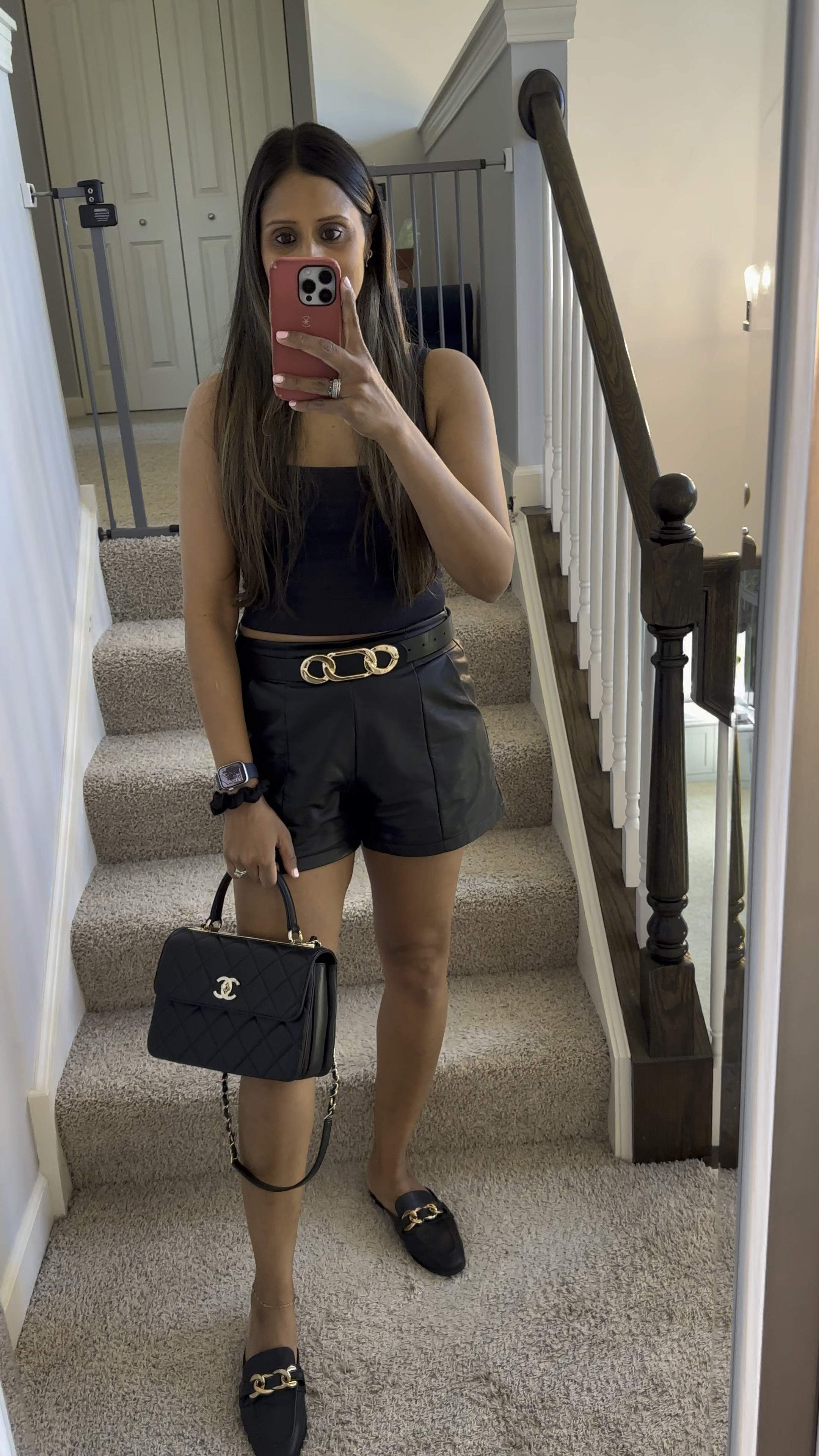 Triple black and gold for a datenight or girls night out! Best Amazon shorts and this target tank!

#LTKVideo #LTKfindsunder50 #LTKitbag