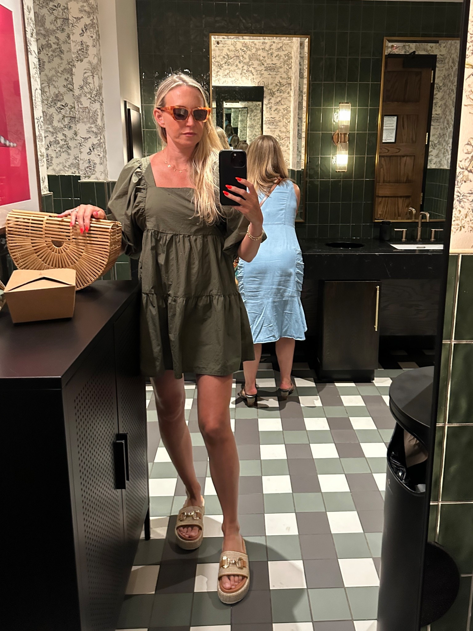 Chic slides for summer! Platform rattan with gold metal hardware!

#LTKShoeCrush #LTKOver40 #LTKSummerEdit