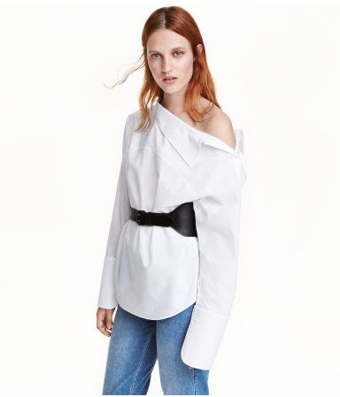 Wide-cut Cotton Shirt | H&M (US)