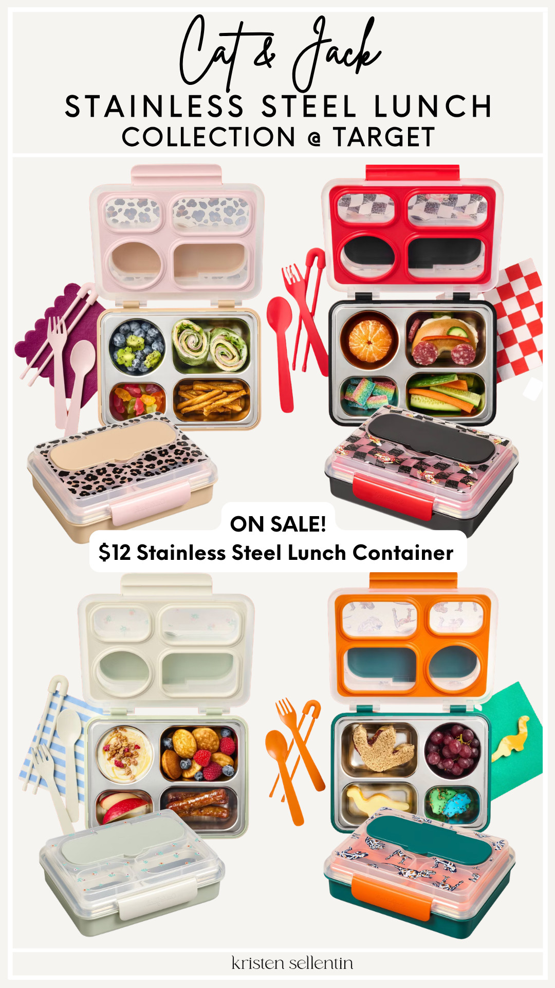 On Sale! $12 Cat & Jack Stainless Steel lunch Containers!

#LTKSeasonal #LTKSaleAlert #LTKKids